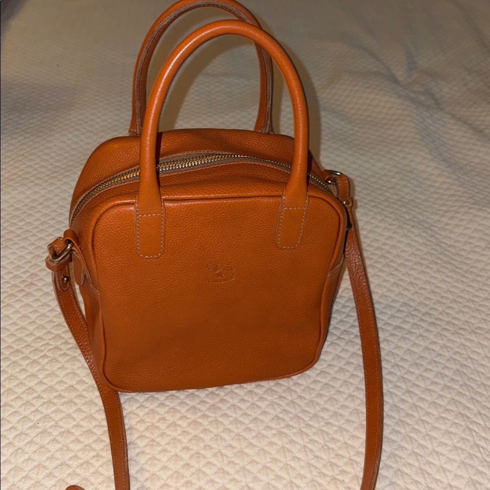 Il  BISONTE Tan Leather crossbody handbag